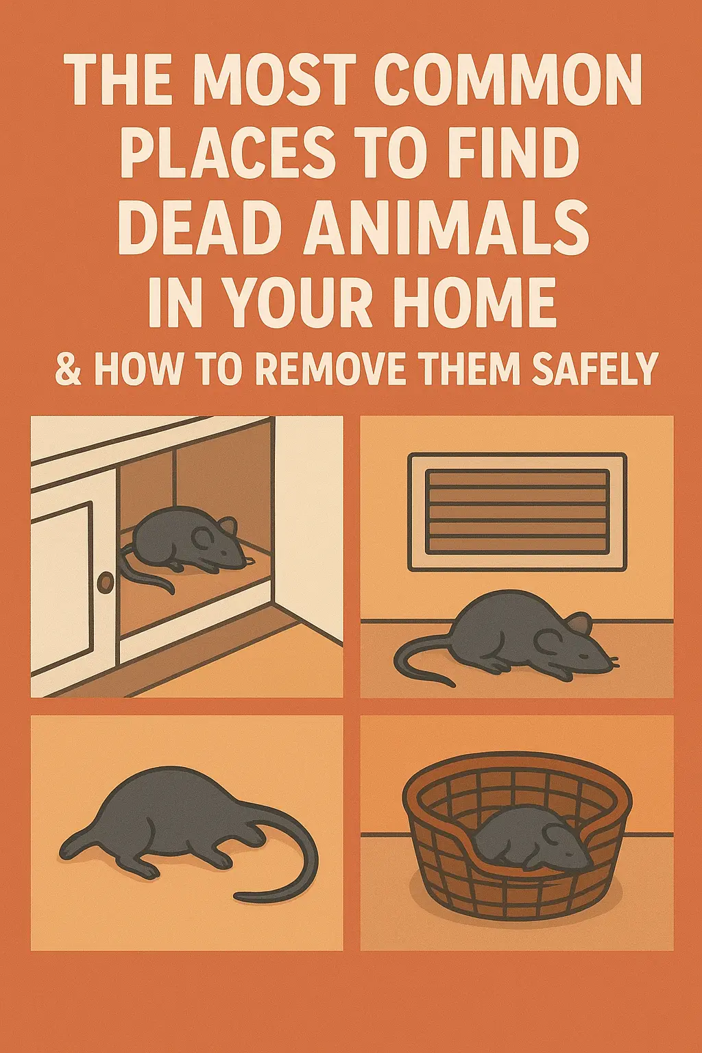 The Most Common Places to Find Dead Animals in Your Home and How to Remove Them